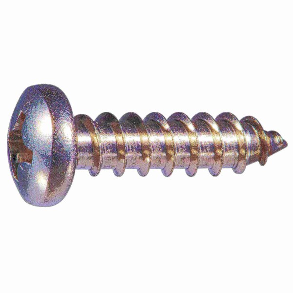 Midwest Fastener Sheet Metal Screw, #14 x 1 in, 316 Stainless Steel Pan Head Phillips Drive, 6 PK 932298 - main